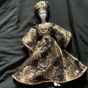 Hand painted china doll